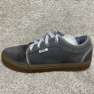 Vans Pro Skateboarding Shoes Grey On Gray Brown Sole US Youth Size 5
